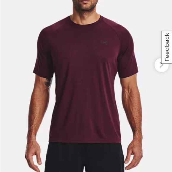 Under Armour Men's UA Velocity Short Sleeve Maroon Tee XXL NWT‎ - Picture 1 of 4
